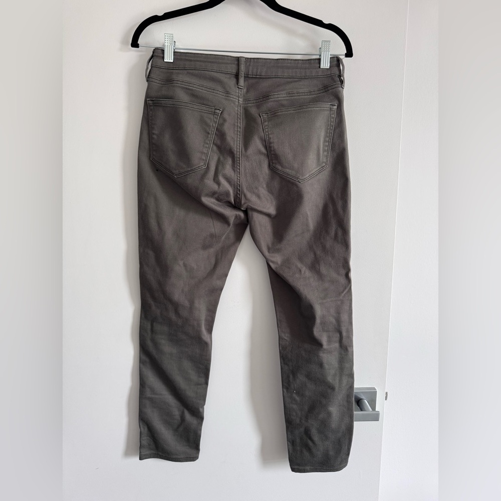 Muji Cropped Jeans in Green-Grey | Size 25 | 10” Rise - Picture 5 of 7